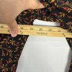 Old Navy  Dress M Black Floral Midi Boho Cottage Prairie Dark Feminine Romantic Photo 5