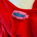 Edikted Red Long Sleeve Ultra Crop Top Photo 2