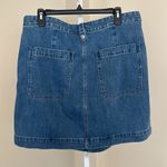 Madewell NWT  Denim Pleated Mini Skirt in Upton Wash size 32 Photo 4