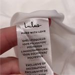 Lulus White Halter Neck Fringe Dress in a size medium m Photo 3