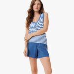 Sam Edelman NWT Blue/White Stripe Tank sz M Photo 2
