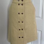 Tory Burch  double breasted button down khaki skirt Photo 0