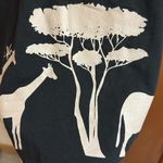 Baobab Afori Cat Namibia Safari Animal Print Black Dress. Cap Sleeves Photo 7