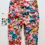 Lululemon 2018 Seawheeze RARE NEW Fast & Free Tight Size 4 Floral Blossom Multi Photo 4