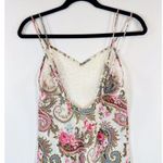 Victoria's Secret VTG Slip Dress Pink Mini Paisley Cami V Neck Sheer 90s Small Photo 8