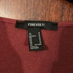Forever 21  Women’s Burgundy Shirt Medium Photo 1