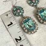 Blue rhinestone blue drop Earrings Photo 2
