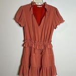 Tularosa  Colleen orange tiered mini dress Photo 1