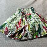 Parker Tropical Floral Print Crochet 100% Cotton Mini Skirt Size XSmall EUC Photo 1