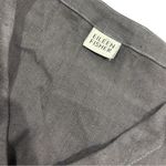 Eileen Fisher 2 Piece Set Top Shirt Blouse & Long Skirt 100% Linen Grey MEDIUM Photo 4