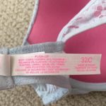 Victoria's Secret NEW Victoria’s Secret PINK Embellished Lacy Blue Push-Up Bra Size 32C NWOT Photo 6