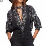 Free People NWT  Tunic Size Small Walking On a Dream Keyhole Cut Out Oversized Photo 2