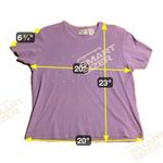 Kathy Ireland Women's XL Purple Top, Floral Embroidered, Boxy Lagenlook, Cottage Photo 3