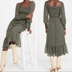 cupcakes and cashmere Demi Floral Smocked Dress M Green Size M Photo 2