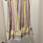 LC Lauren Conrad Size M Tan Pretty Pastel Pink Yellow Blue Sundress Ruffly Fairy Photo 5