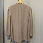 Vintage Rena Rowan for Saville Taupe Longline Blazer Minimalist Power Jacket 8 Size 14 Photo 5