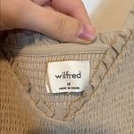 Wilfred Aritzia  tuberose dress tan birch chiffon NWOT medium Photo 3