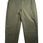 Gap  Pants Straight Up Khaki Olive Green Womens Size 10‎ Cropped Casual Trousers Photo 0