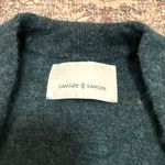 Samsøe Samsøe Nor Cardigan Sea Moss Mel XXS Oversized Knit Alpaca Merino Wool Green Photo 5