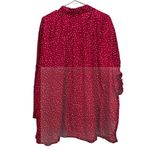 Catherines  Red White‎ Dots Long Sleeve Button Front Cotton Shirt 4X Photo 5