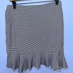 Club Monaco Club‎ Monaco Cotton Faux Wrap Striped Mini Skirt Ruffle EUC Size S Photo 2