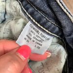 Cowgirl Tuff Co. Sequin Crosses Detail Fringe Hems Straight Leg Ankle Jeans Blue Size 31 Photo 3