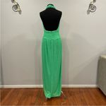 Tadashi Shoji  Sho Sasha Halterneck Gown Lime Green 10 Photo 4