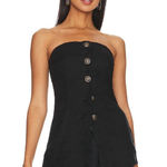 Free People  Between Us Tube Top in Black Medium Womens New strapless Tank Photo 0