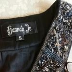 Hannah Jo Black Silk and Sequined Dress Photo 5