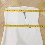 ZARA  denim off white/ cream denim mini strapless dress Photo 6