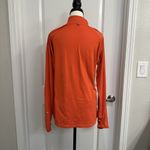 Nike  Dri-Fit Running Quarter Zip‎ Long Sleeve Athletic Top Orange Red Women's Photo 4