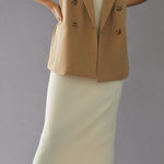 Maeve  Beige Double-Breasted Vest Sz 2 NWT Photo 0