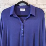 Mott 50 Navy Quarter Button Down Collared Dress UPF 50 Blue Size L Photo 1