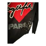 Karl Lagerfeld  Paris Petite Medium Beaded Heart Logo Sweater Top Black PM Photo 6
