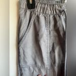 Nicole Miller Gray Pull On Cargo Pants with Drawstring size Small Photo 4