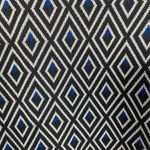 Long Tall Sally Tunic Dress Short Sleeve Blue Black Diamond Jacquard Size 6 Photo 2