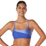 Speedo NWT Asymmetrical Colorblock Bikini Top Photo 0