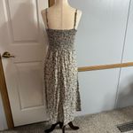 AUW Green Floral Midi Dress Size Medium Photo 1