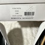 Rebecca Minkoff  Size 8 Zuria White Leather Black Heel Neutral Classic Heritage Photo 4