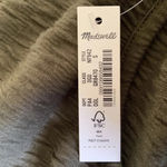 Madewell Resourced CrinkleKnit Tiered Mini Dress Size S-Fits L/XL - Green - NWT Photo 10