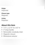 Steve Madden Pink Glitter Clutch with Envelope Design Photo 6