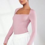 SheIn Long Sleeve Pink Body Suit  Photo 3
