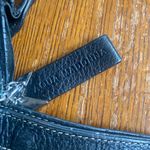 Boho Aqua Madonna Leather Animal Print Fringe Black Crossbody Bag Photo 1