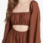 l*space NEW L Rosita Mini Dress Swimsuit Cover Up Coffee Brown Size Small-$165 Photo 0