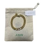 J.Crew  Pavé Crystal Chain Bracelet Gold Tone NEW Photo 0