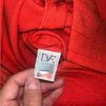 Diane Von Furstenberg  Coral Red Kadijah Mini Dress Photo 7
