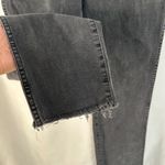 Madewell Stovepipe Jeans Women 29 Black Wash High Rise Raw Hem Denim StraighEg Photo 6