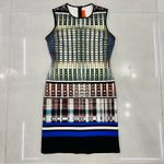 Clover Canyon  Donegal Print Dress Sleeveless Sheath Neoprene Jersey Photo 2