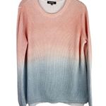 Revolve 525 America Emma Shaker Sweater Ombre Tie Dye Cotton Sz Small Boho Pink Photo 1