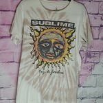 Sublime LIFE CLOTHING CO 40 OZ TO FREEDOM BROWN CREAM TIE DYE COTTON BAND TEE M Photo 0